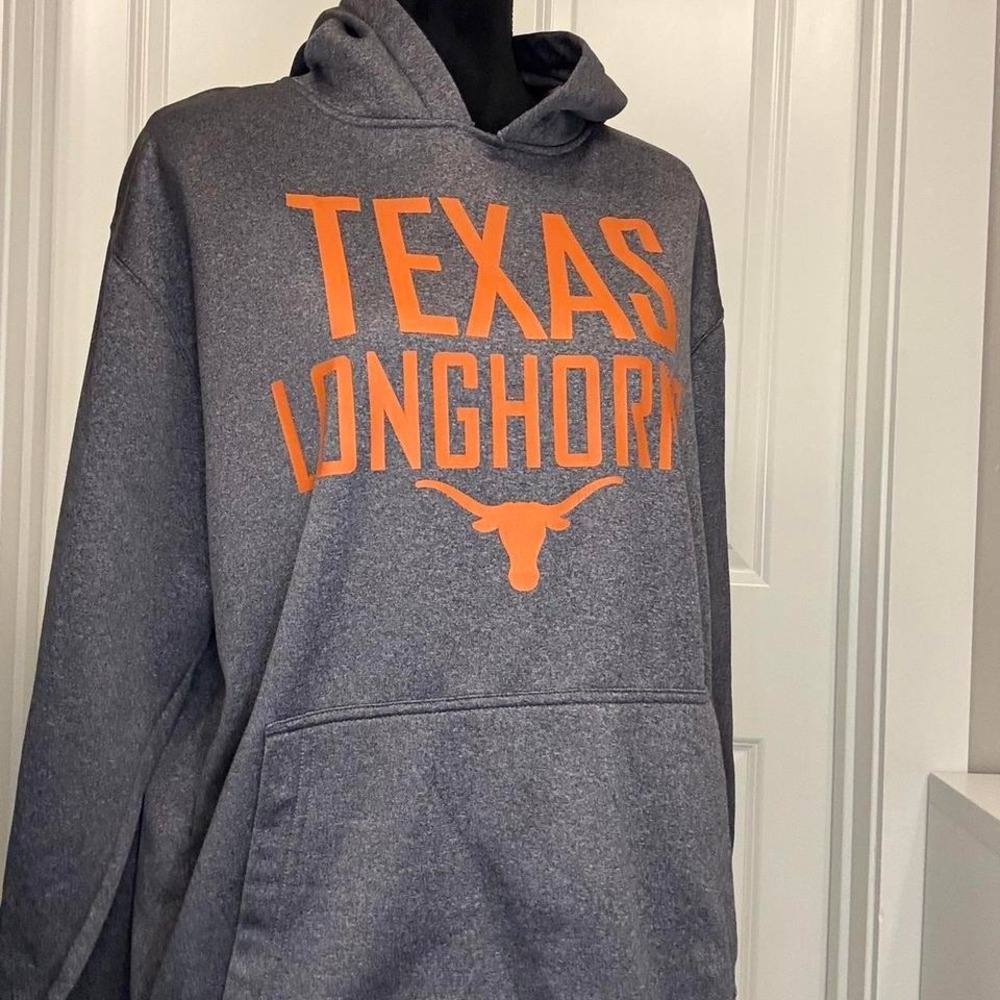 Grey and orange Texas Longhorns hoodie‎ - Size M